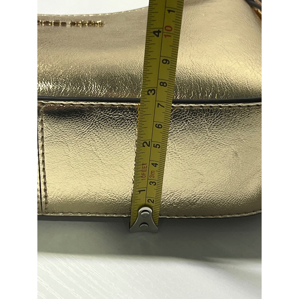 NEW Michael Kors Jet Set Small Pouchette Crossbody Bag Metallic Gold 35S2G7ZC5M - Picture 6 of 10